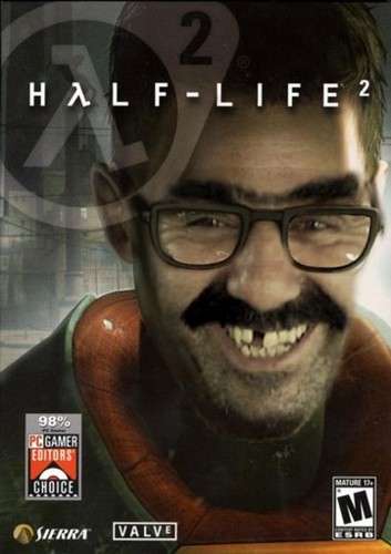 Fish 🎣 on X: half life except gman has a mullet .png   / X