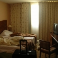 Messed up hotel room