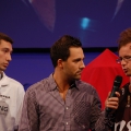Rapha and Spartie on stage