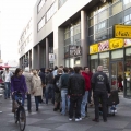 Crowd in front of main entrance 2